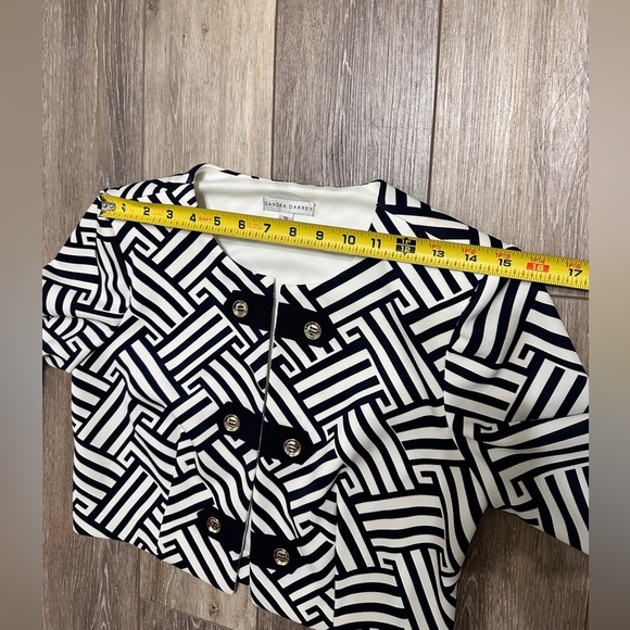 🛍️ Sandra Darren open crop jacket Size 10 - Picture 4 of 8
